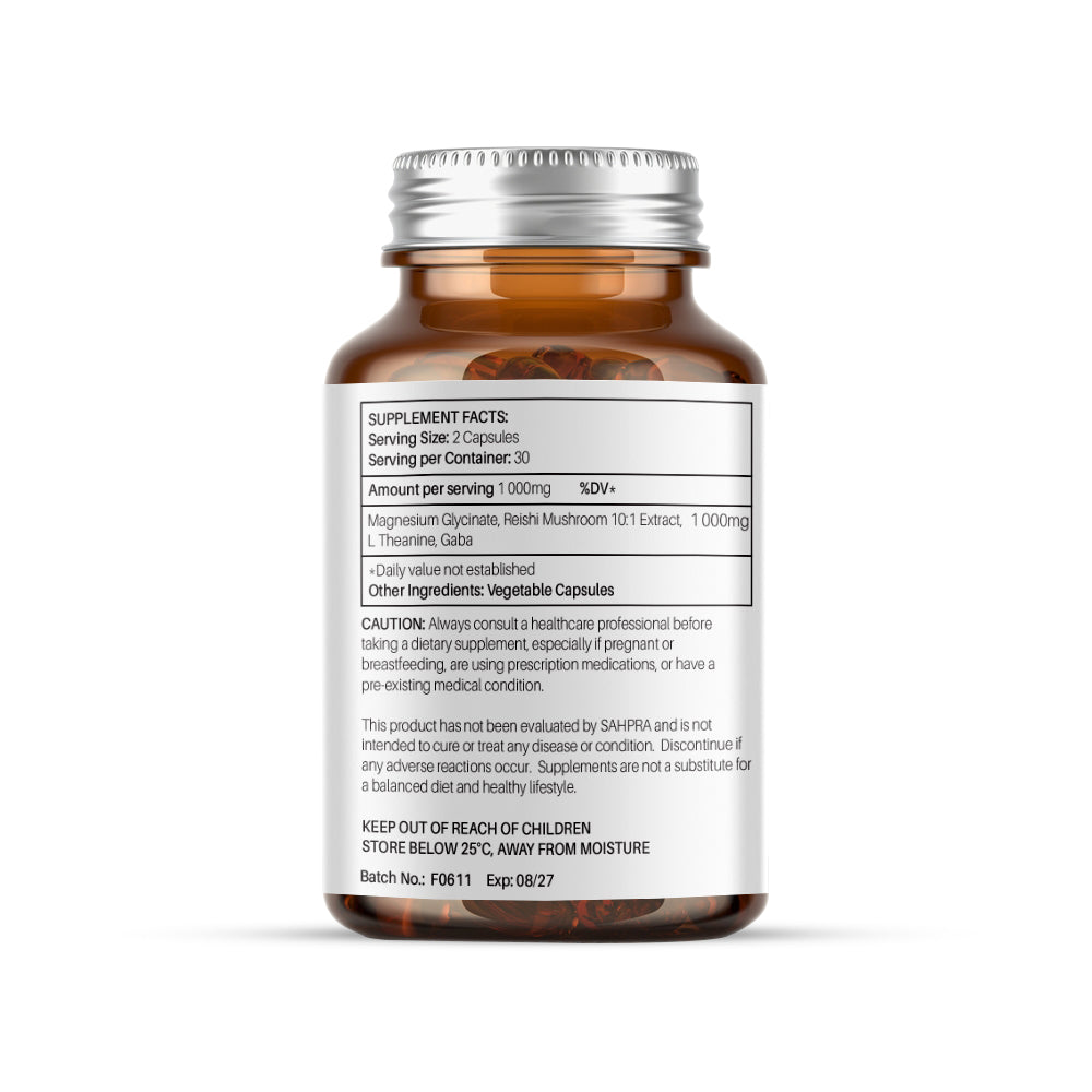 Sleep – Reishi 10:1 Extract, Magnesium Glycinate, L-Theanine & Gaba