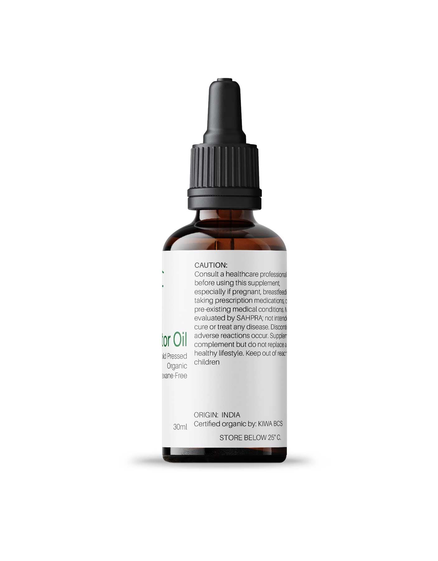 Castor Oil | Organic, Cold Pressed, Hexane-Free | Kenzen SA