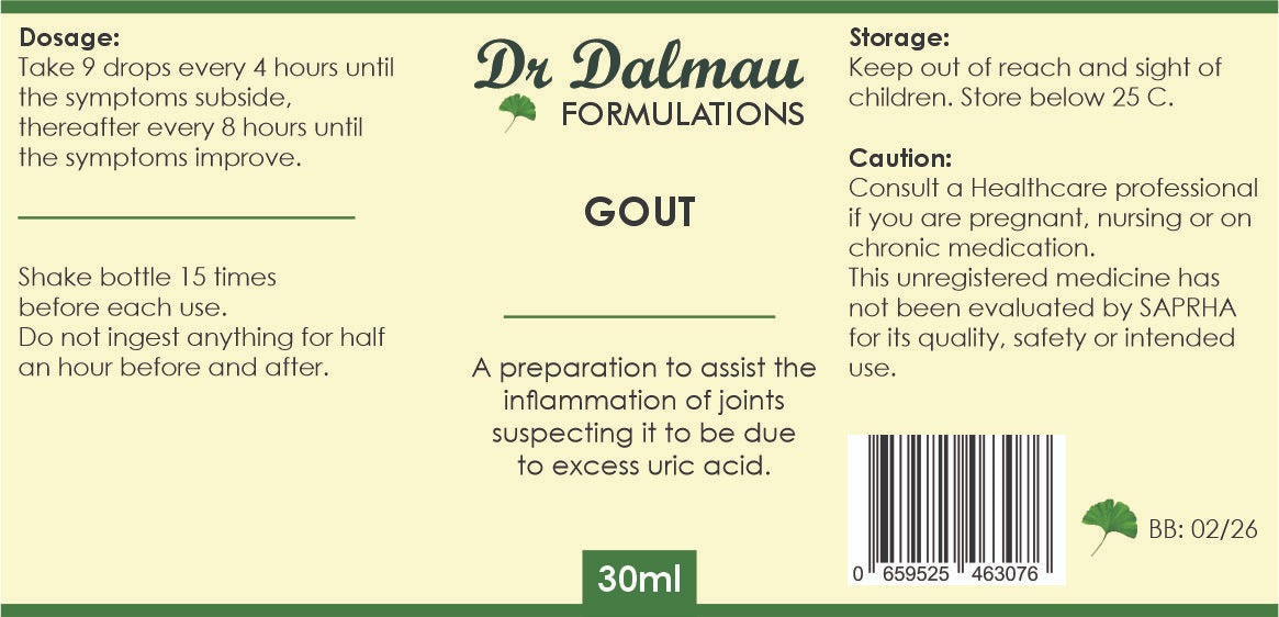 Gout Formulation