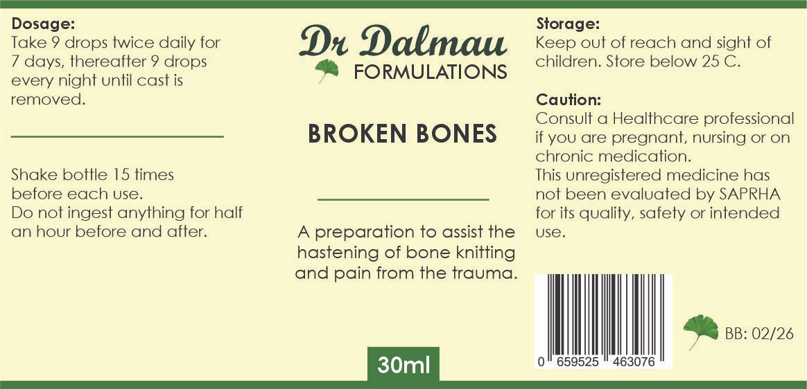 Broken Bones Formulation