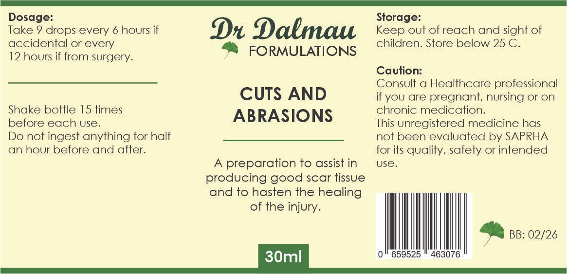Cuts and Abbrasions Formulation