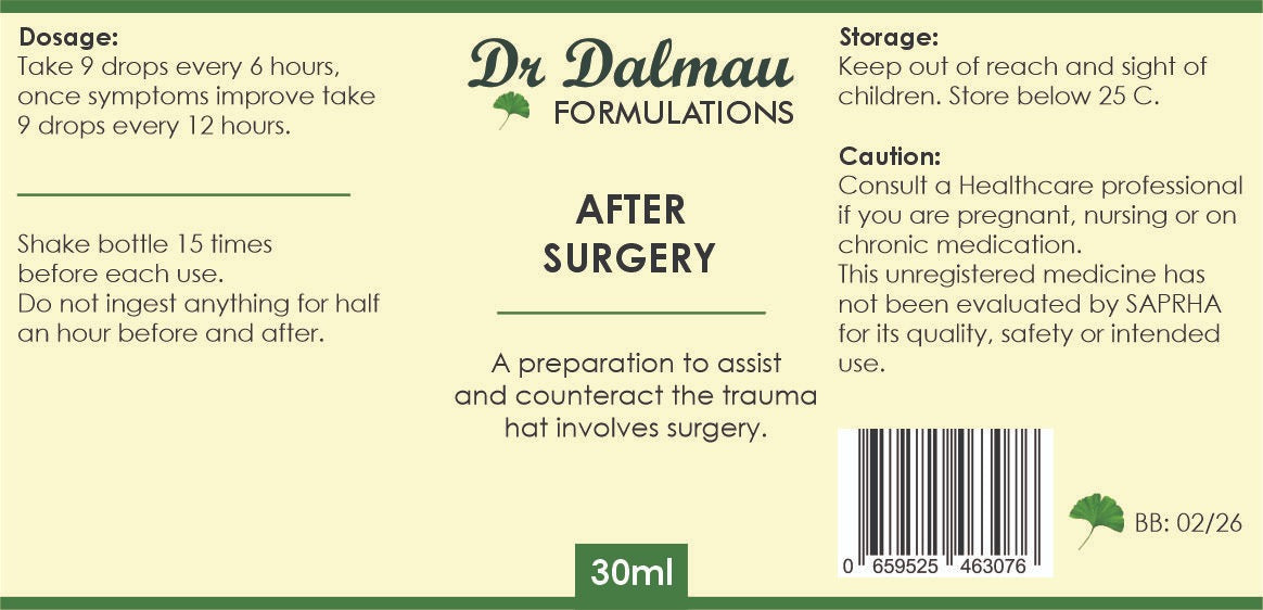 After Surgery Formulation