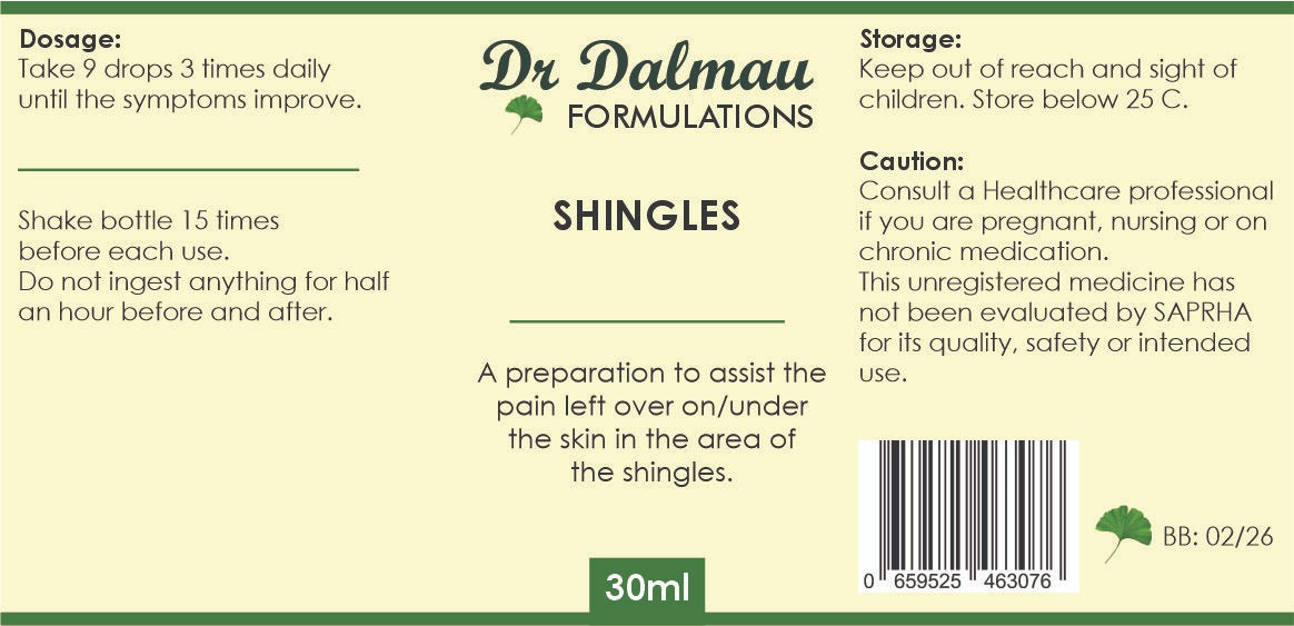 Shingles Formulation