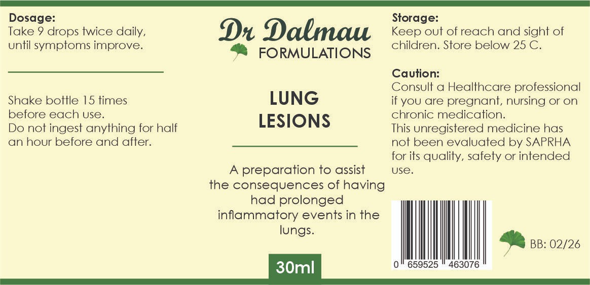 Lesions - Lungs Formulations