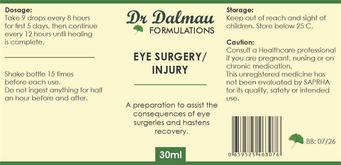 Eye Surgery/ Injury Formulation