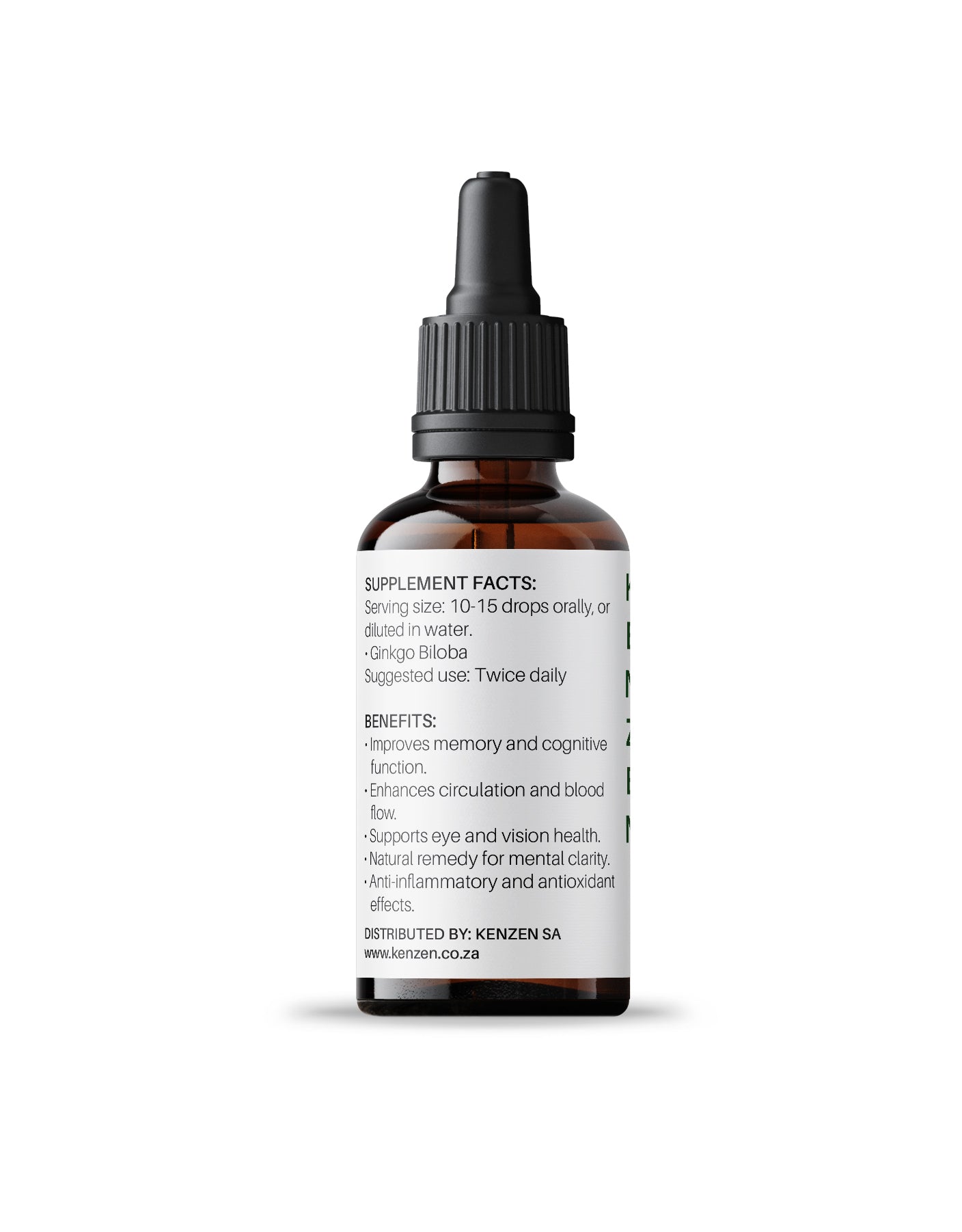 Ginkgo Biloba Extract | Circulation, Memory & Eye Health | Kenzen SA