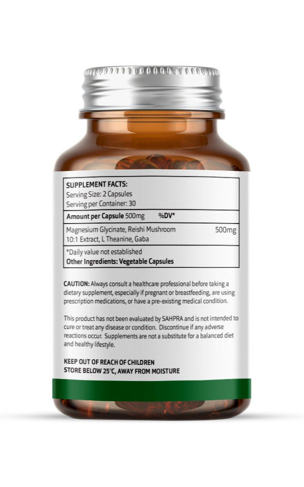 Sleep – Reishi 10:1 Extract, Magnesium Glycinate, L-Theanine & Gaba