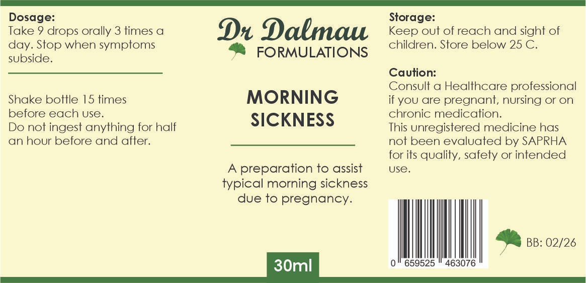 Morning Sickness Formulation