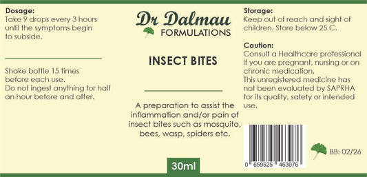 Insect Bites Formulation