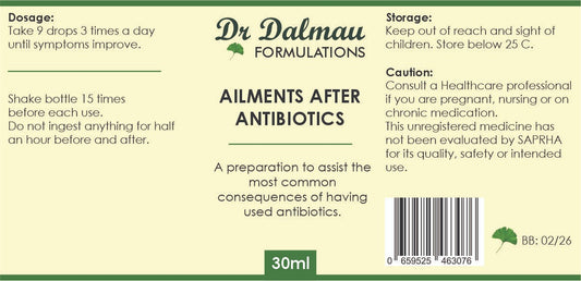 Ailments After Antibiotics Formulation