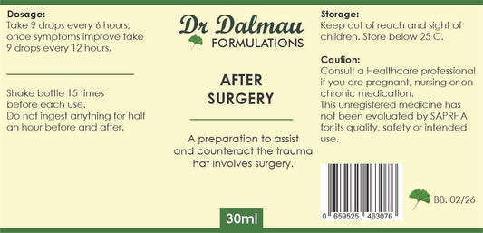 After Surgery Formulation