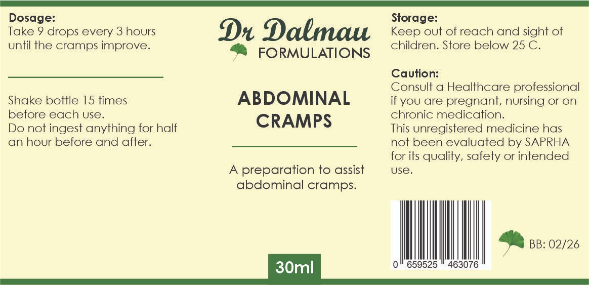 Abdominal Cramps Formulation