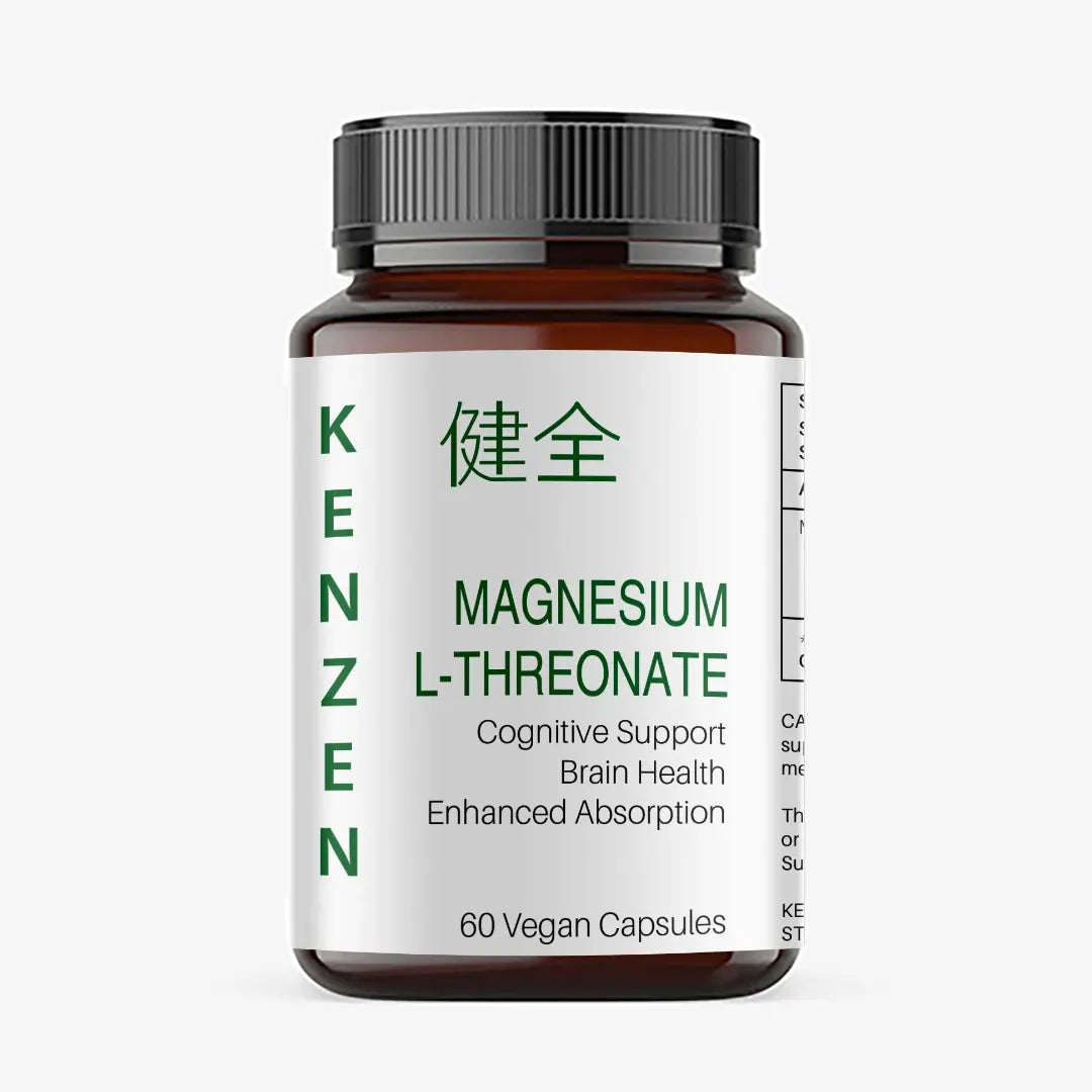 Magnesium L-Threonate | Cognitive, Brain Health & Blood Brain Barrier| Kenzen SA