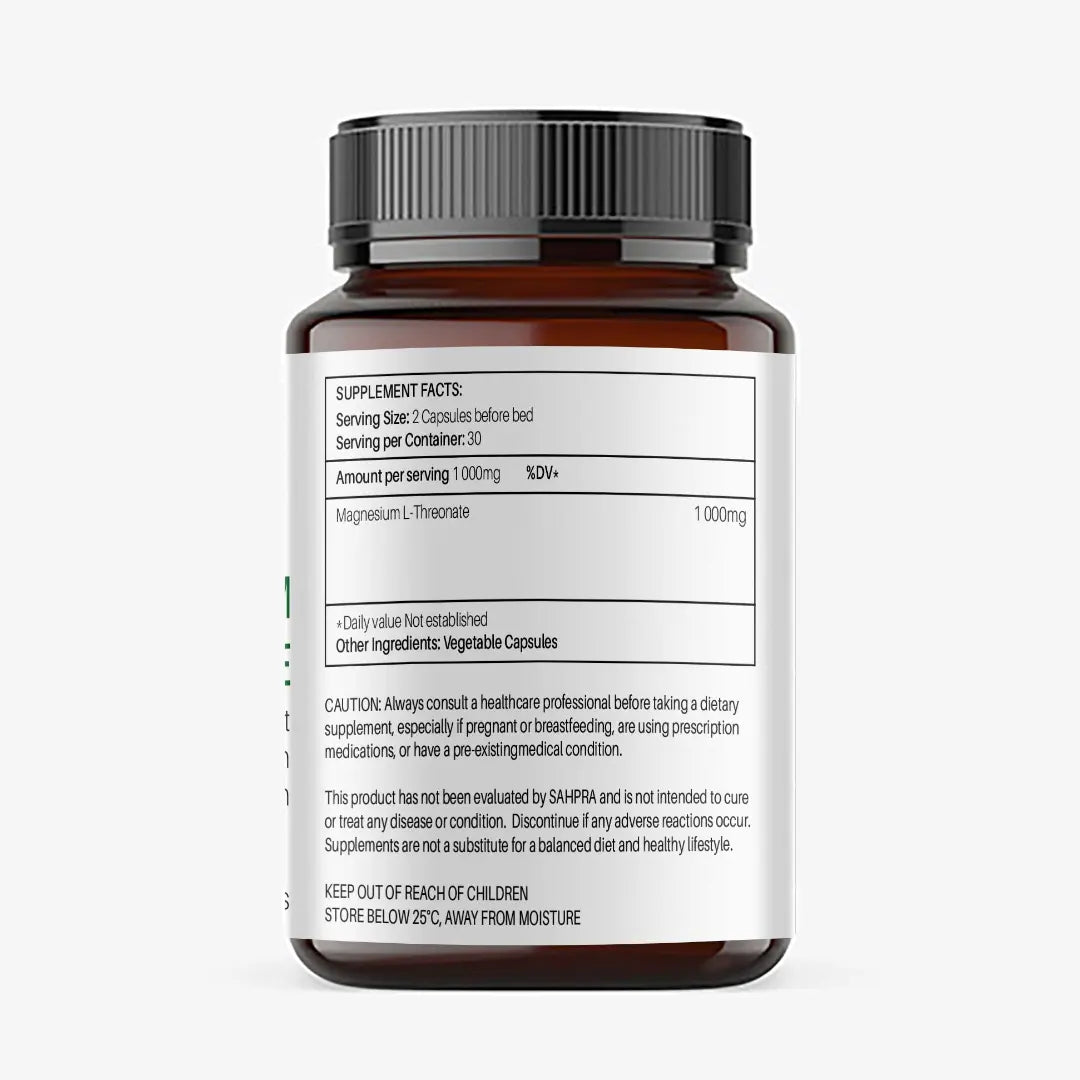 Magnesium L-Threonate | Cognitive, Brain Health & Blood Brain Barrier| Kenzen SA